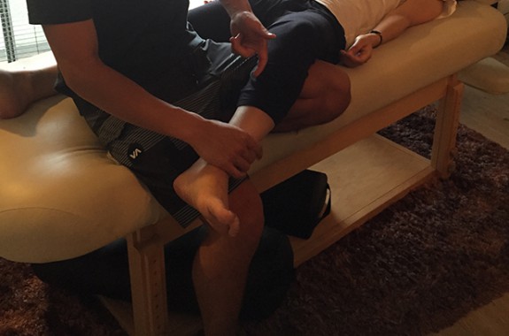 足・膝関節へのアプローチ