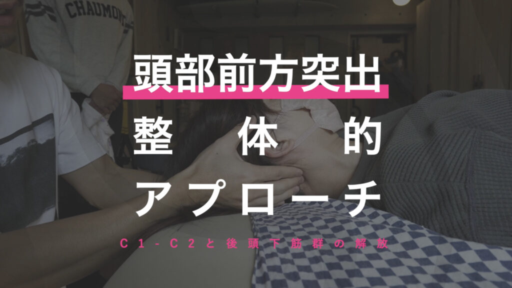 頭部前方突出 整体的アプローチ